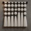 Handmade macramé wall hanging in natural cotton fiber – Omera design
