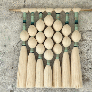 Handmade macramé wall hanging – Mirea cotton fiber art