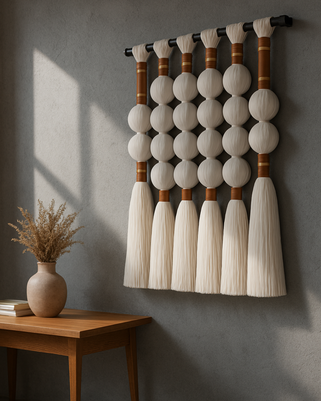 Modern fiber art for interior decoration