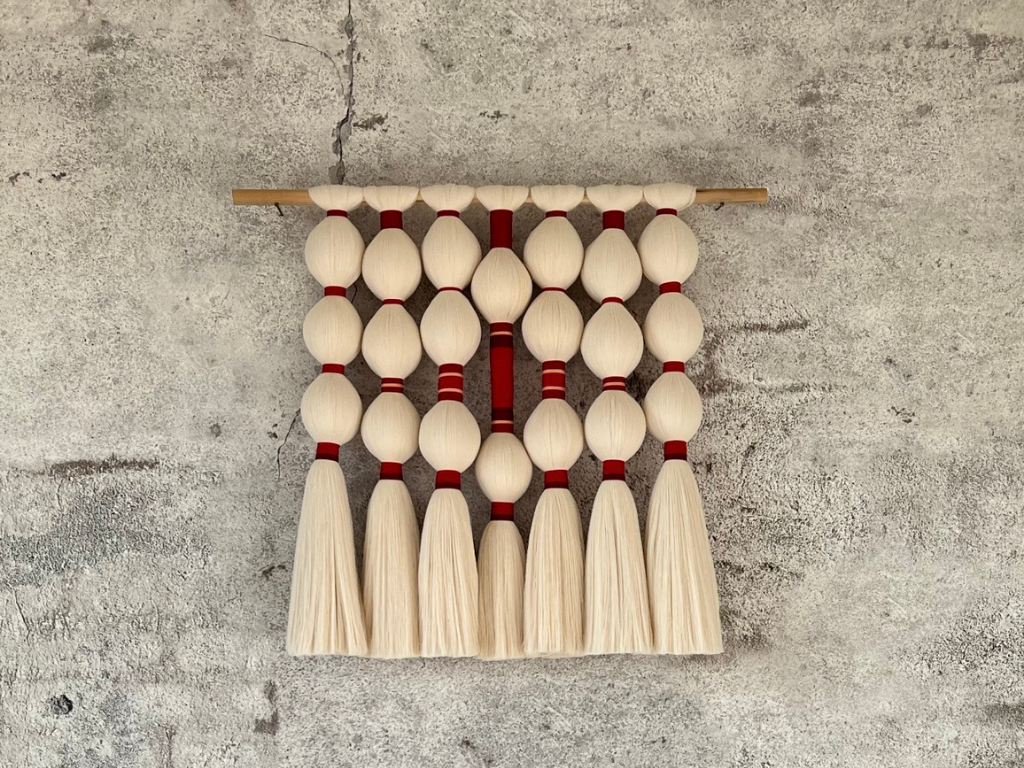 Firoza Handmade Macramé Wall Hanging – Natural Cotton Fiber Art